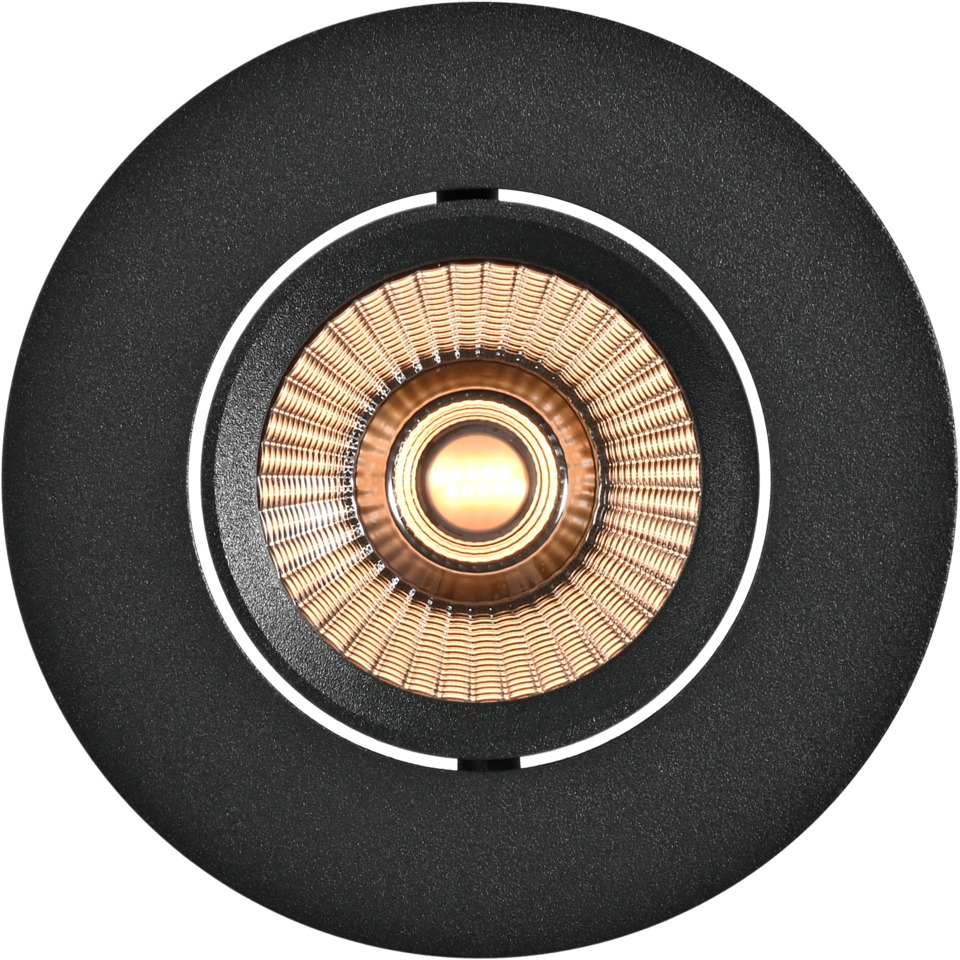 Namron Alfa LED Downlight Eco Tune 8W 230V IP44 Matt Svart
