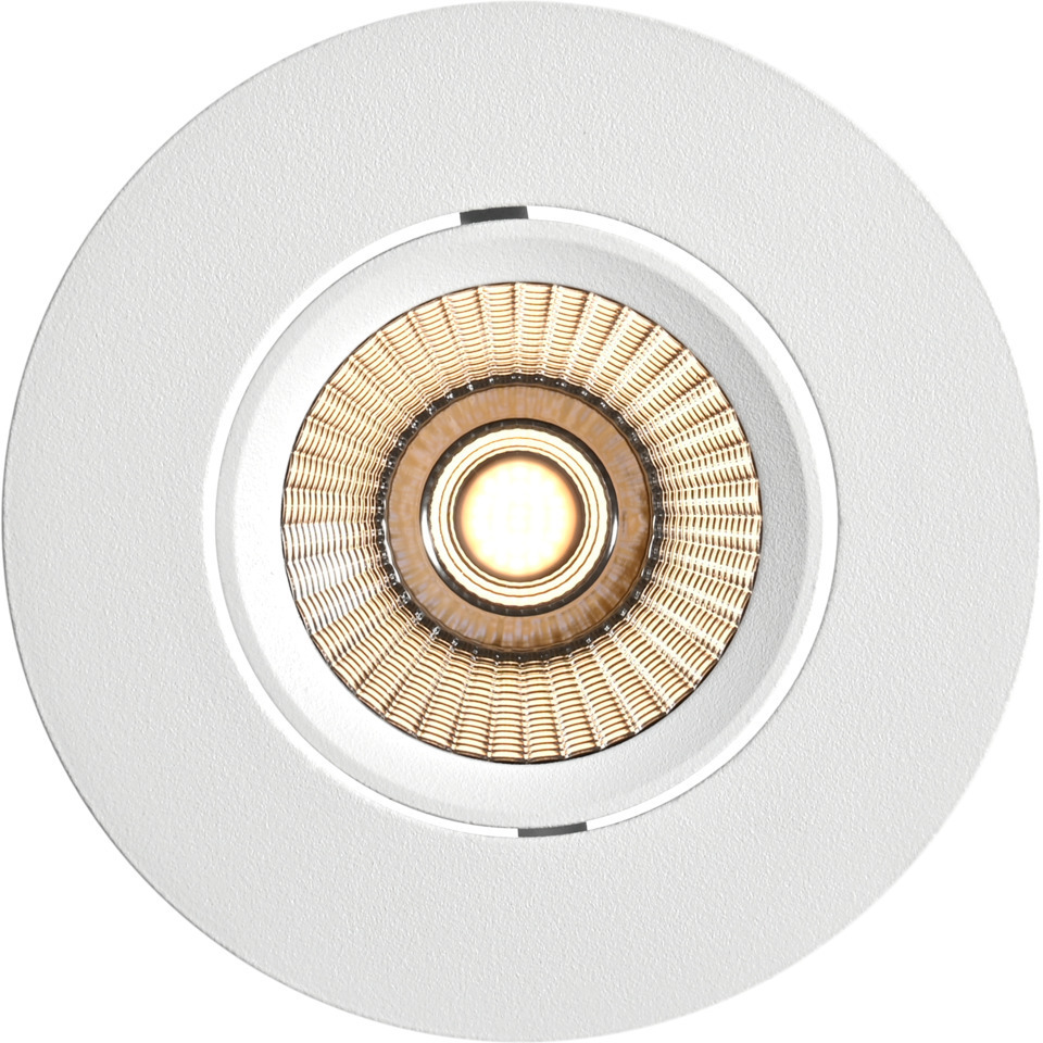 Namron Alfa Eco LED Downlight 8W 2700K 620lm 230V Matt Vit