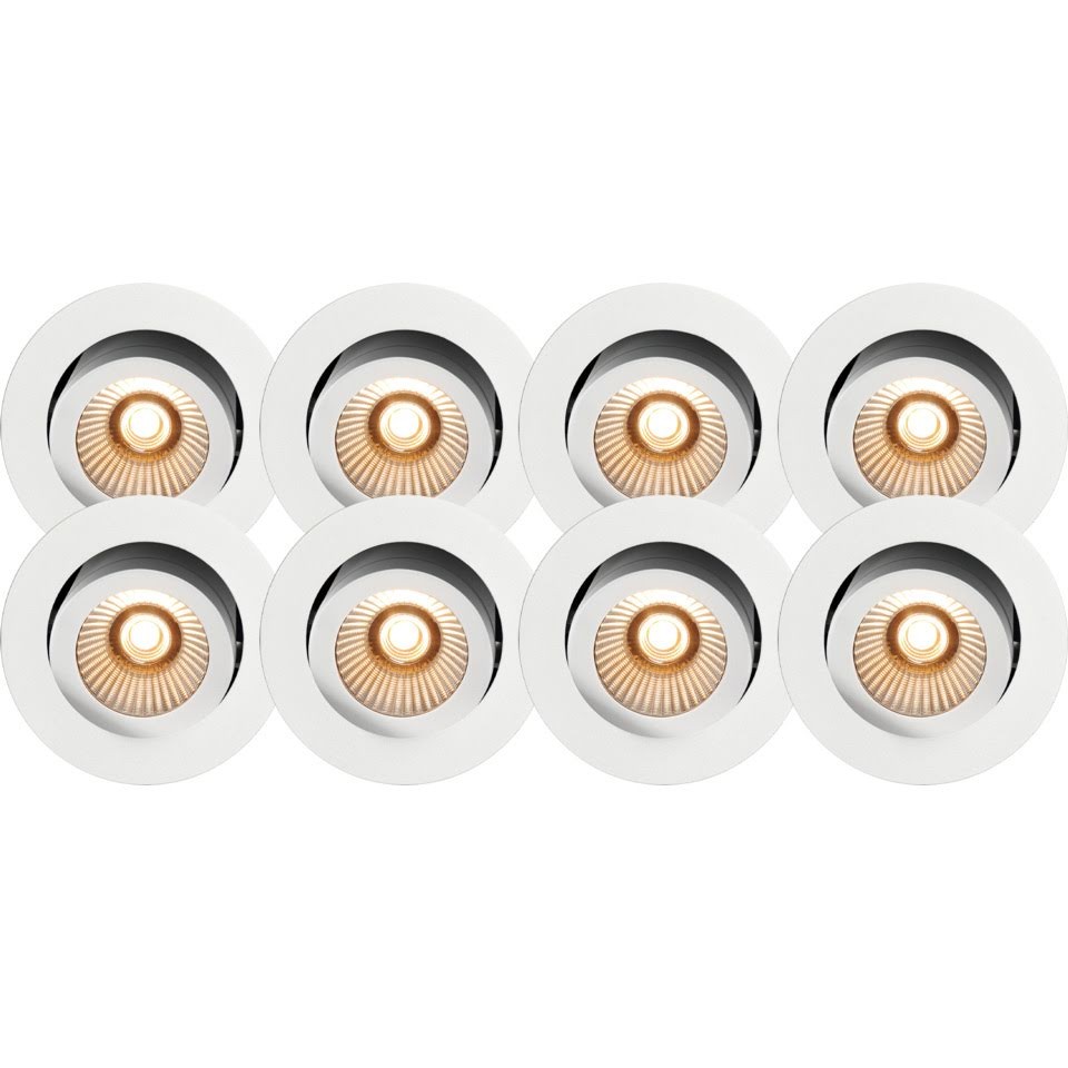Namron Alfa LED Reflektor Tune Downlight 10W 8-pack