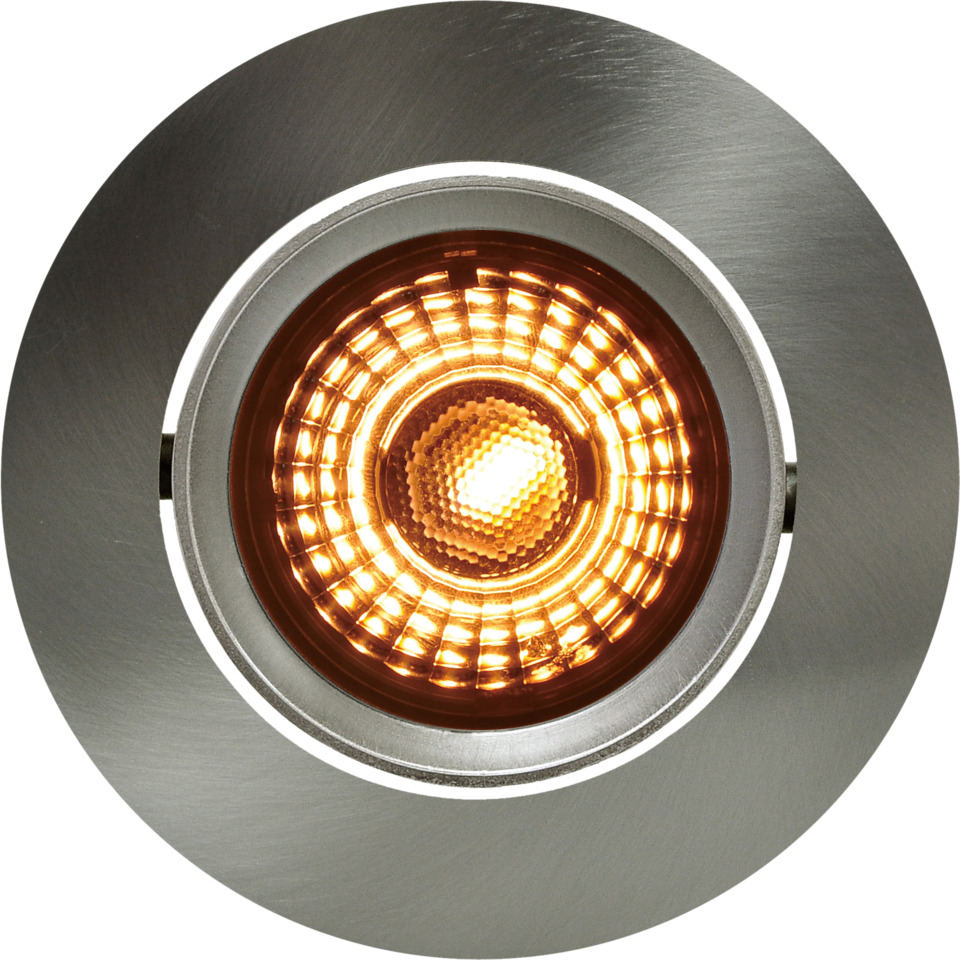 Namron Alfa LED Downlight Tilt Tune 10W 230V borstat stål