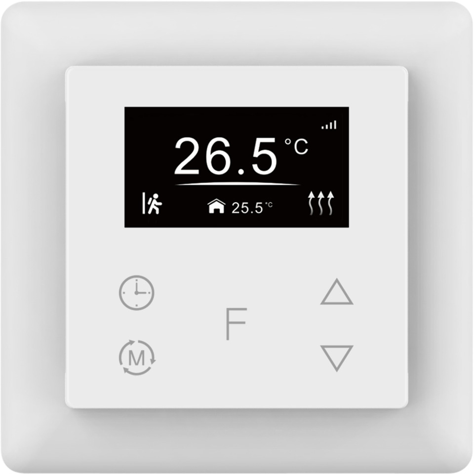 Namron Zigbee Touch Termostat 16A Vit