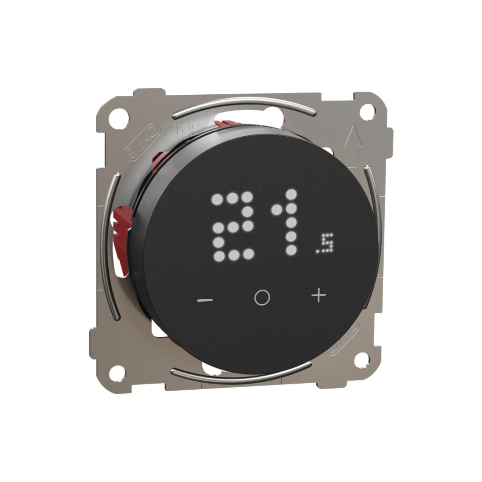 Elko One Termostat Med Display Svart