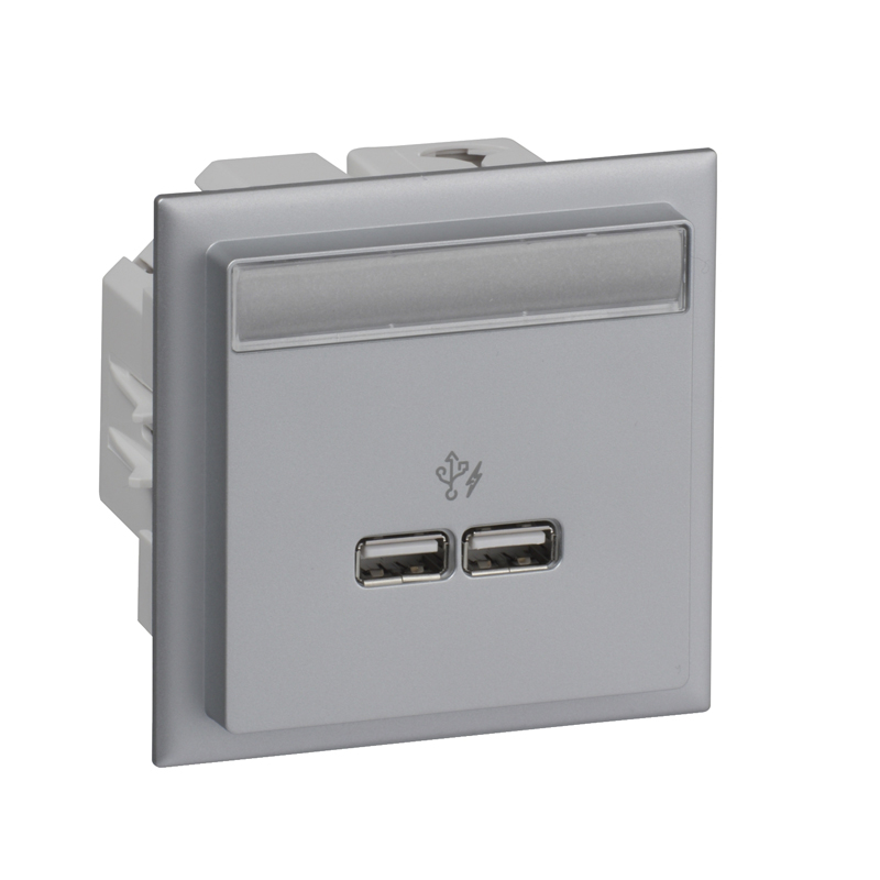 Thorsman CYB USB-laddare 2x Typ A Aluminium