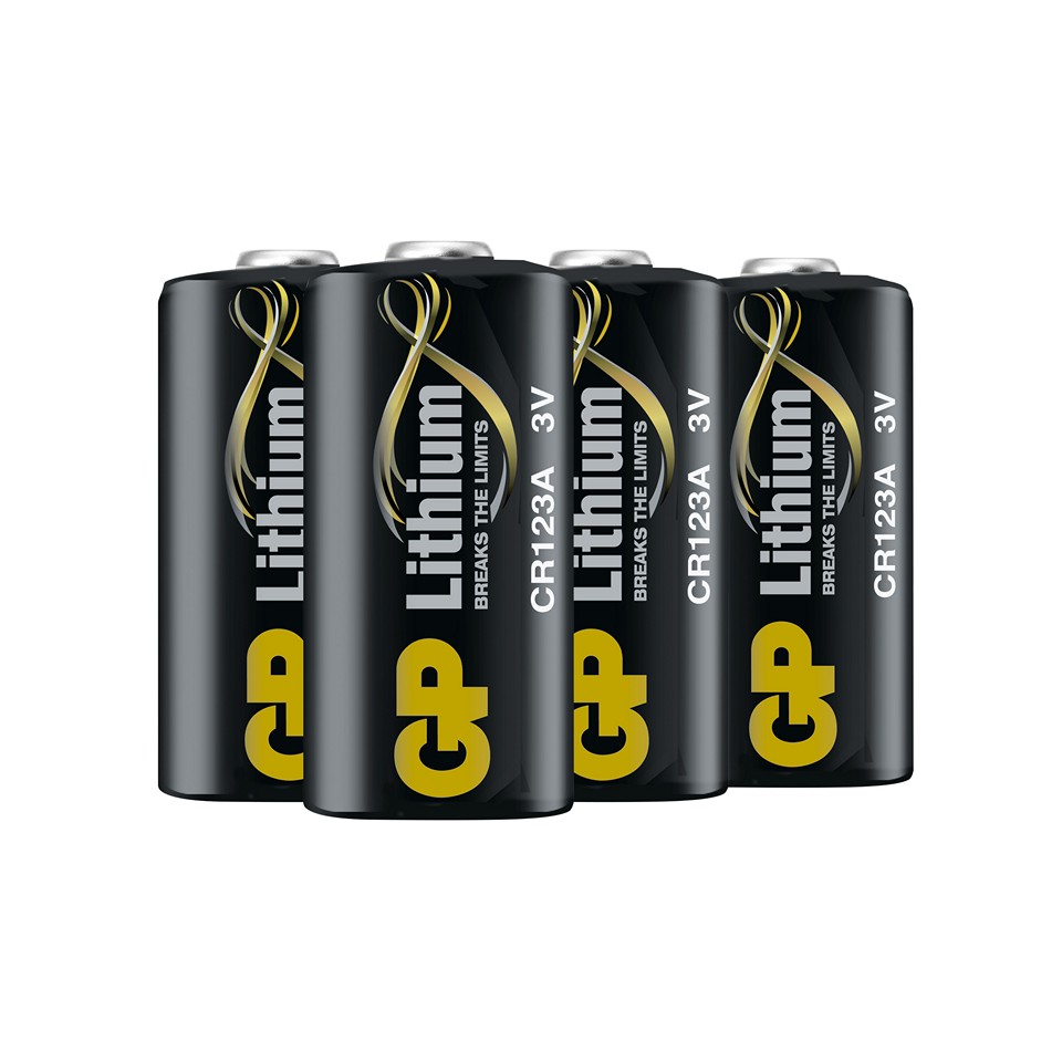 GP CR123A Litium batteri 4-pack