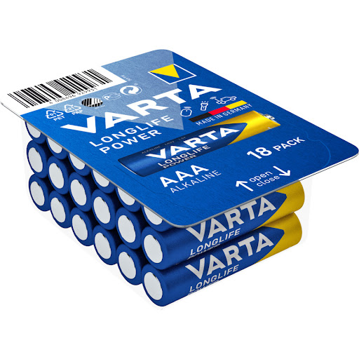 Varta Batteri Longlife Power Alkaline AAA LR03 18-pack