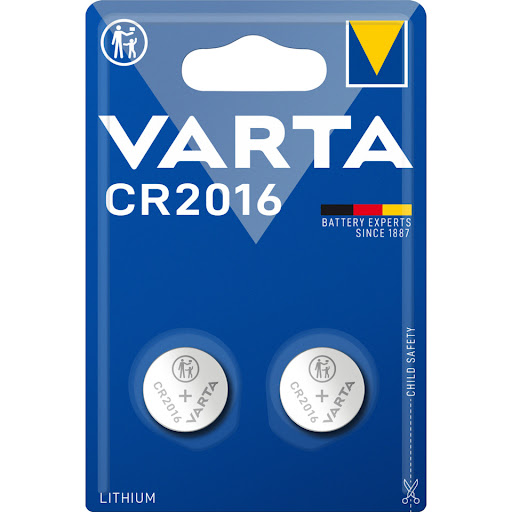 Varta Knappcellsbatteri Lithium CR2016 2-pack