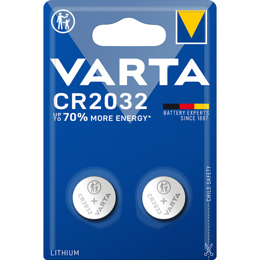 Varta Knappcellsbatteri Lithium CR2032 2-pack