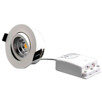Designlight Q-1MW LED 4,2W 3000K IP44 inkl. drivdon Vit
