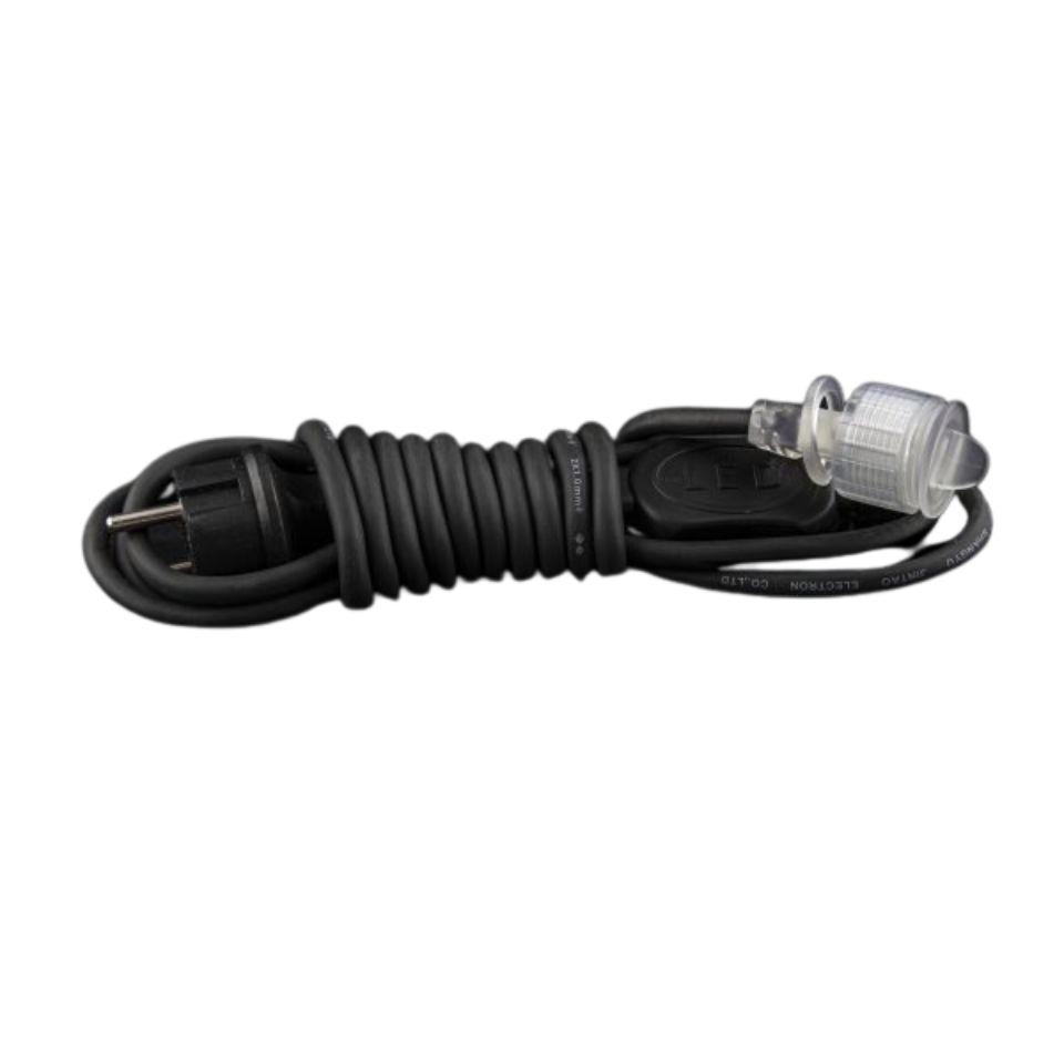 Designlight DB-523 Anslutningskabel Byggy 230V 3m Svart
