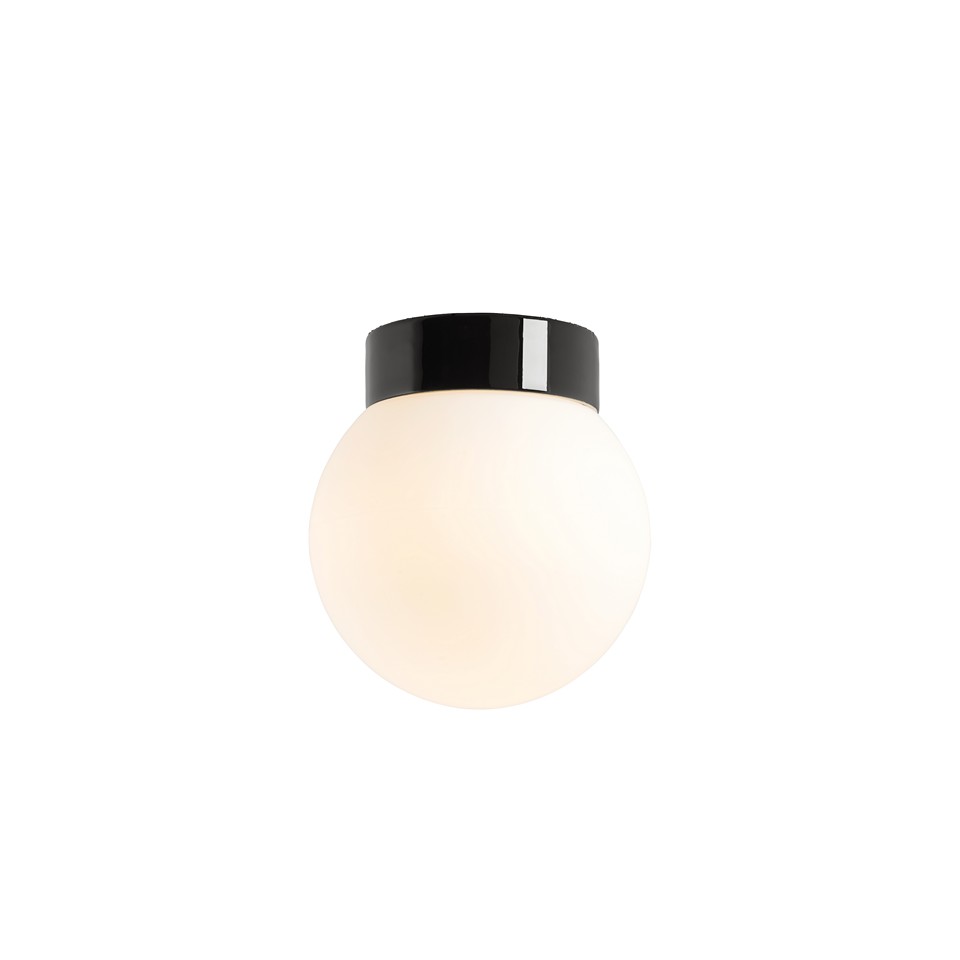 Ifö Classic Glob 200 40W E27 IP44 Svart/Blank Opal