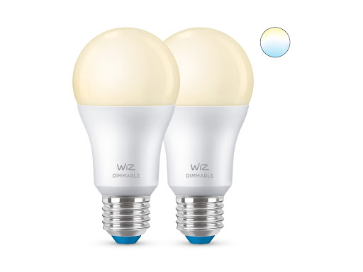 WiZ LED Normal A60 2-pack 8W (60W) E27 806lm 2700K WiFi