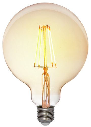 Airam LED Glob 125 Amber 7W E27 630lm 2200K 3-step Dim
