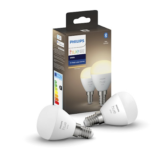 Philips Hue P45 Kron White 5,5W 470lm 2700K BT 2-pack