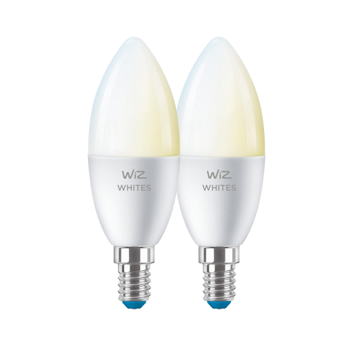 WiZ LED White Kron 2-pack 4,9W (40W) E14 470lm WiFi