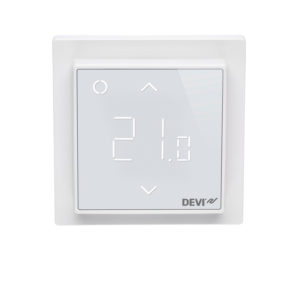 DEVIregÂ® Smart golvvÃ¤rmetermostat Exxact vit