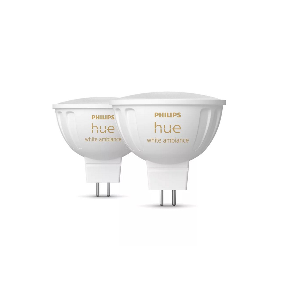 Philips Hue White Ambiance MR16 4,7W GU5,3 12V 400lm 2-pack