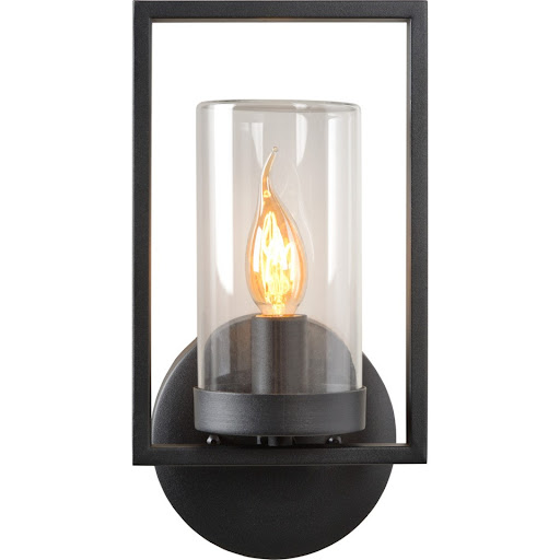 Lucide Nispen Vägglampa IP44 E14 Svart