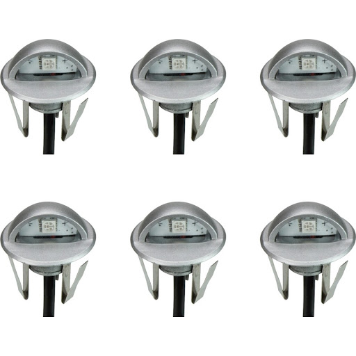 J&EL Trappstegsbelysning LED 12V 6×0,4W IP65 Dim