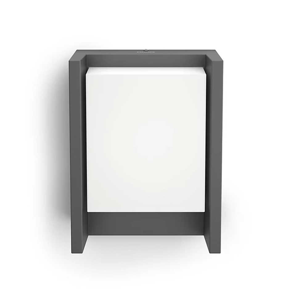 Philips Arbour LED-vägglykta 3,8W 3000K antracit