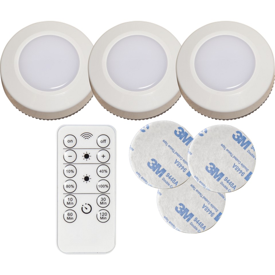 Star Trading Functional LED Batterilampa 3-pack Fjärrkontrol