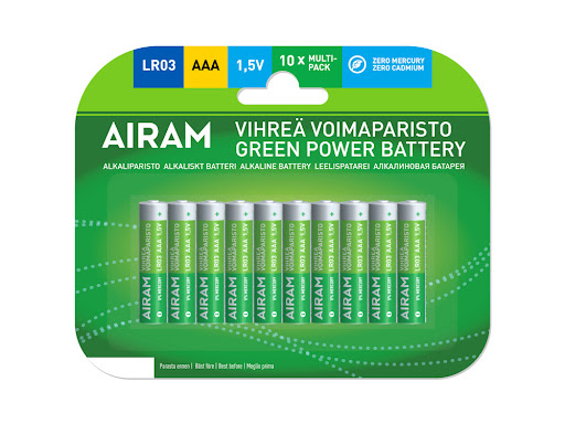Airam Powerbatteri AAA LR03 10-pack