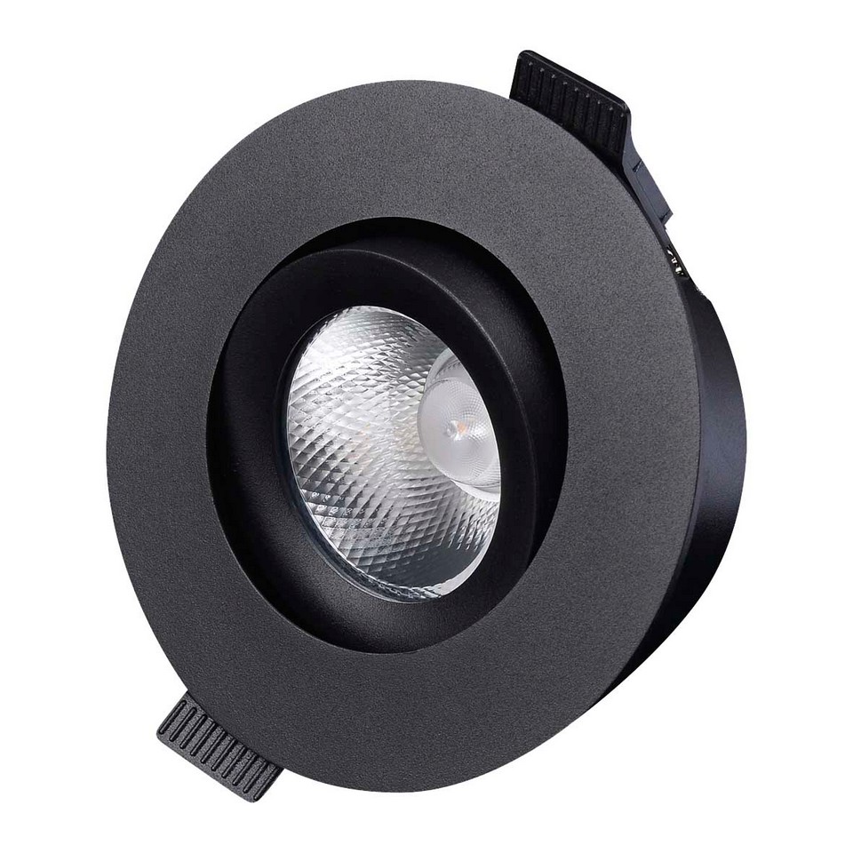Designlight D-007B27 Downlight 2700K 7W 230V IP44 Svart