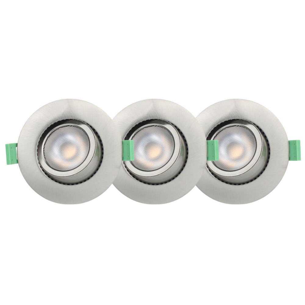Llitt Ellen LED Downlight 230V Dim-To-Warm 3-pack Borstad St
