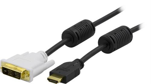 Deltaco HDMI Kabel HDMI – DVI 0,5m