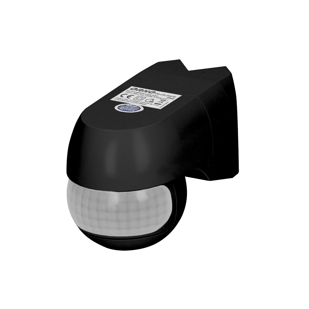 Orno PIR Rörelsevakt MINI 220° IP44 Svart