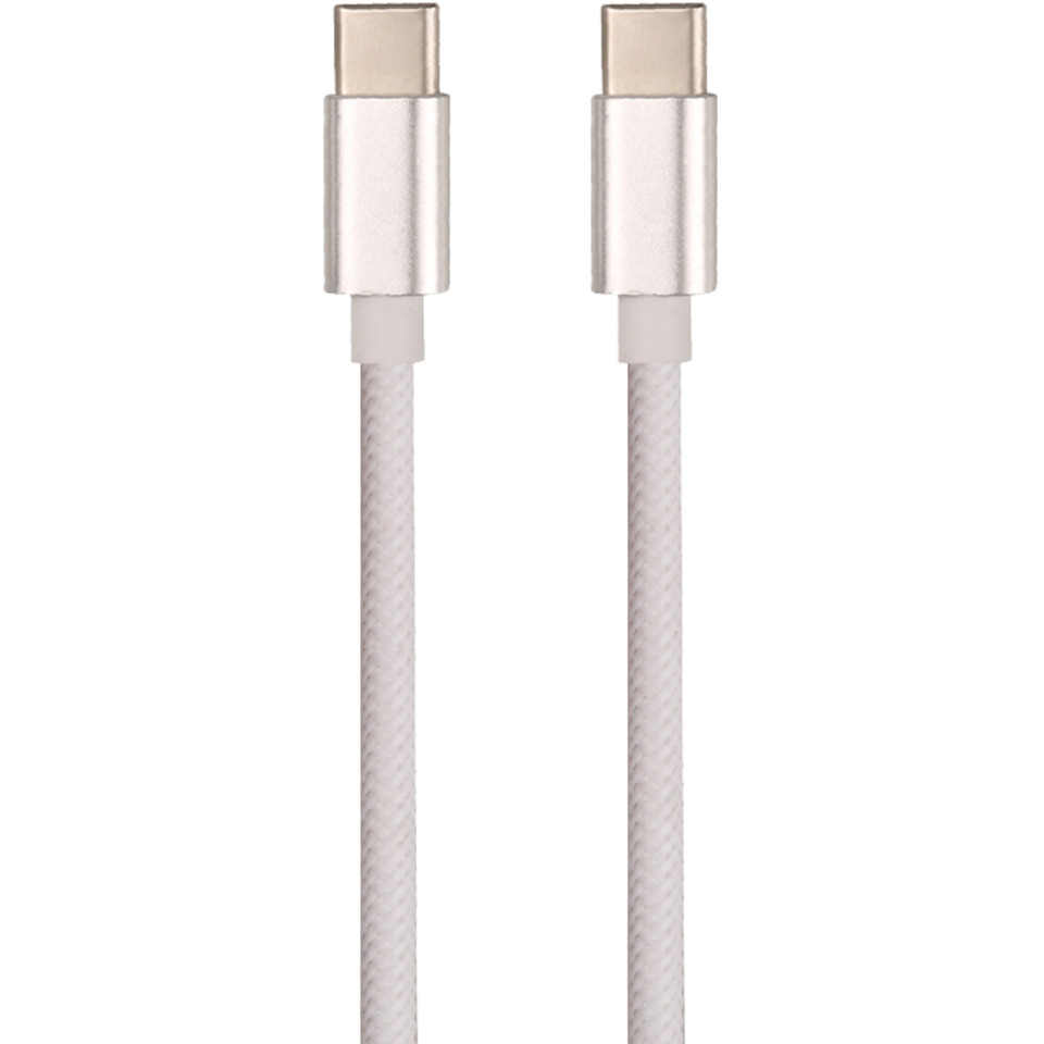 J&EL Laddkabel USB-C till USB-C 1m Vit