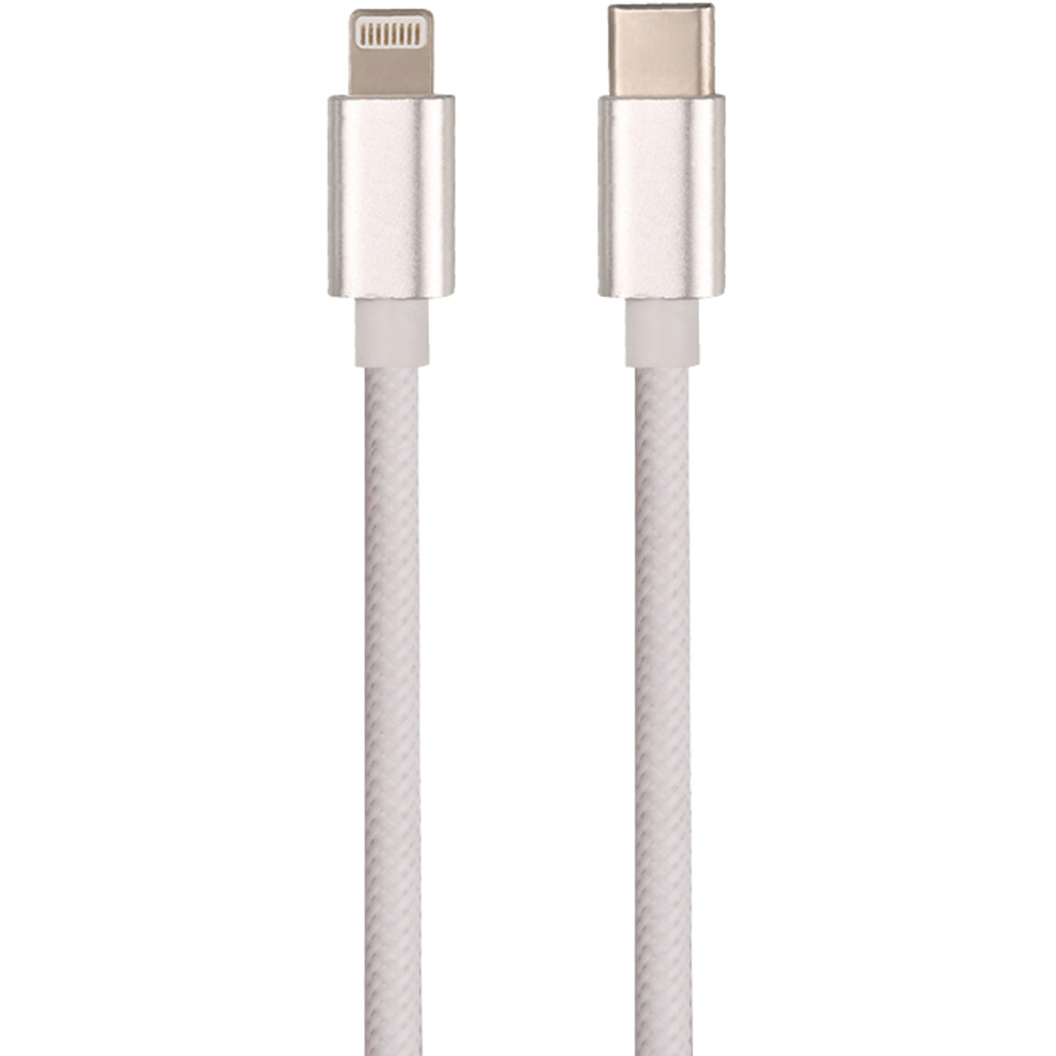 J&EL Laddkabel USB-C till Lightning 1m Vit