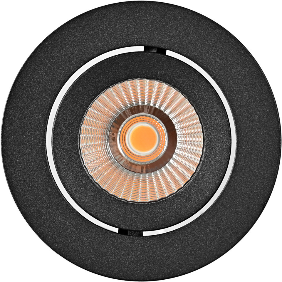Namron Alfa LED Reflektor Downlight 10W 230V Matt Svart