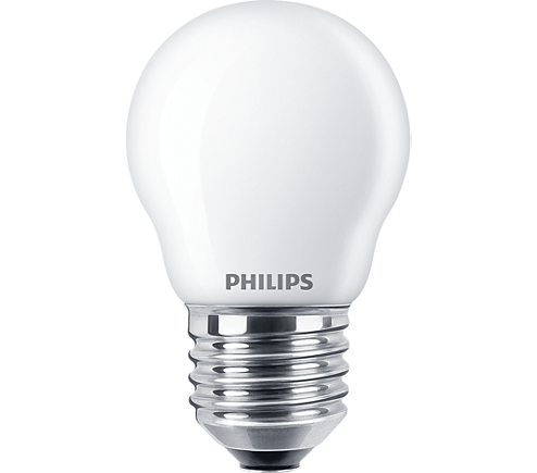 Philips LED Frostad Klot 4,3W (40W) E27 470lm 2700K ND 2-pac