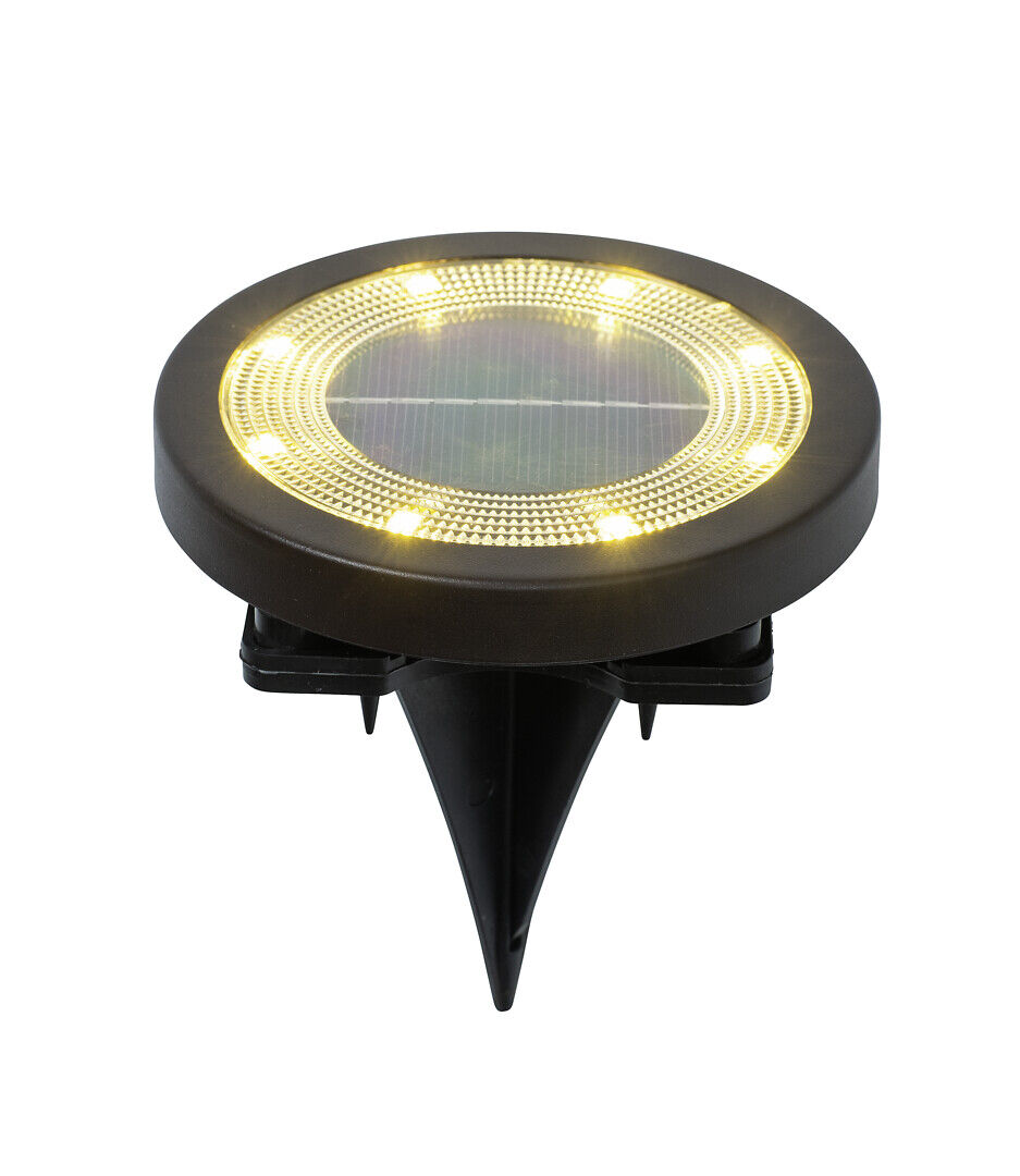 Airam Novatar LED solcells markarmatur Ø11,6cm svart