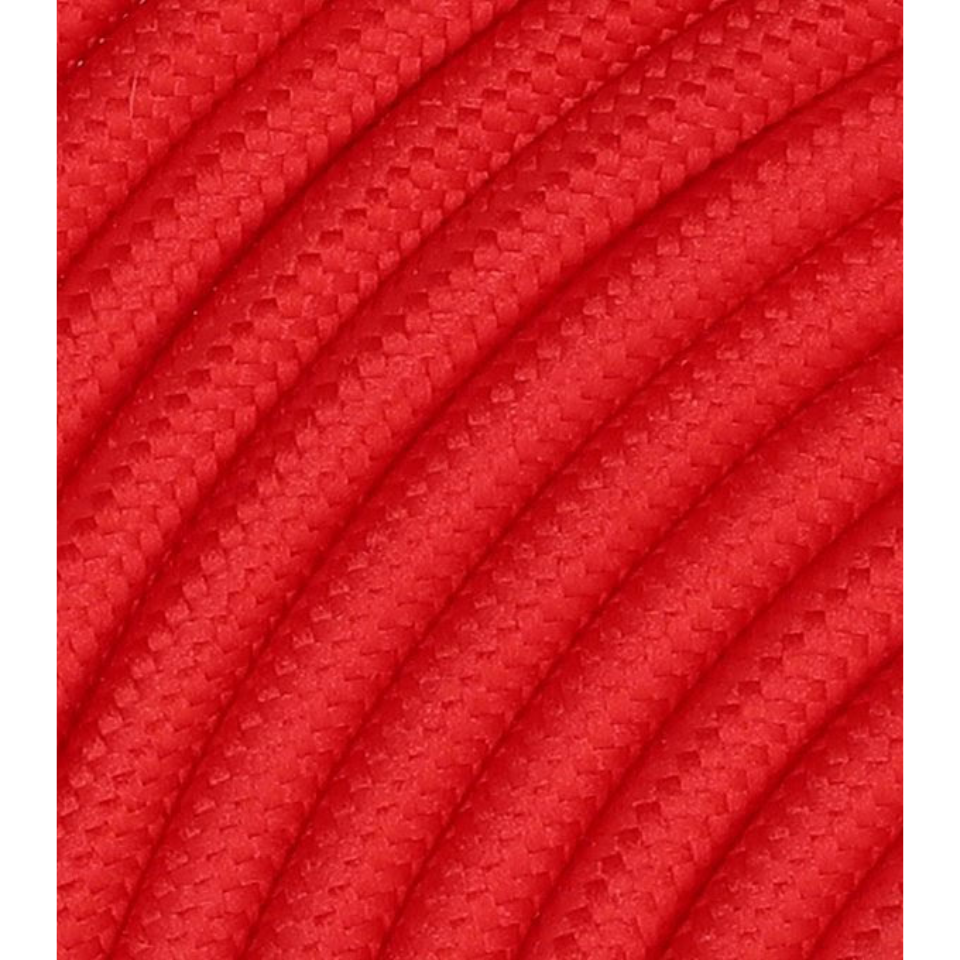 Merlotti Textilkabel Röd 3×0,75mm²