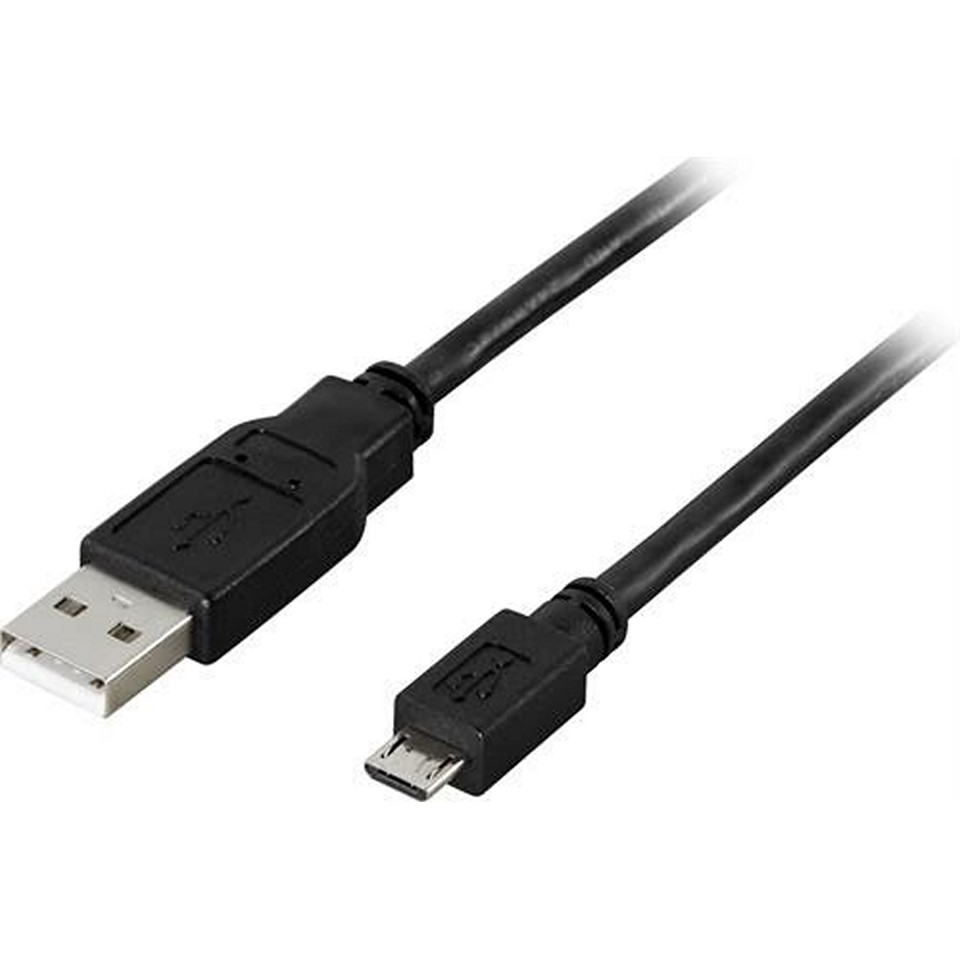 Deltaco USB 2.0 kabel 1m micro B ha 5-pin